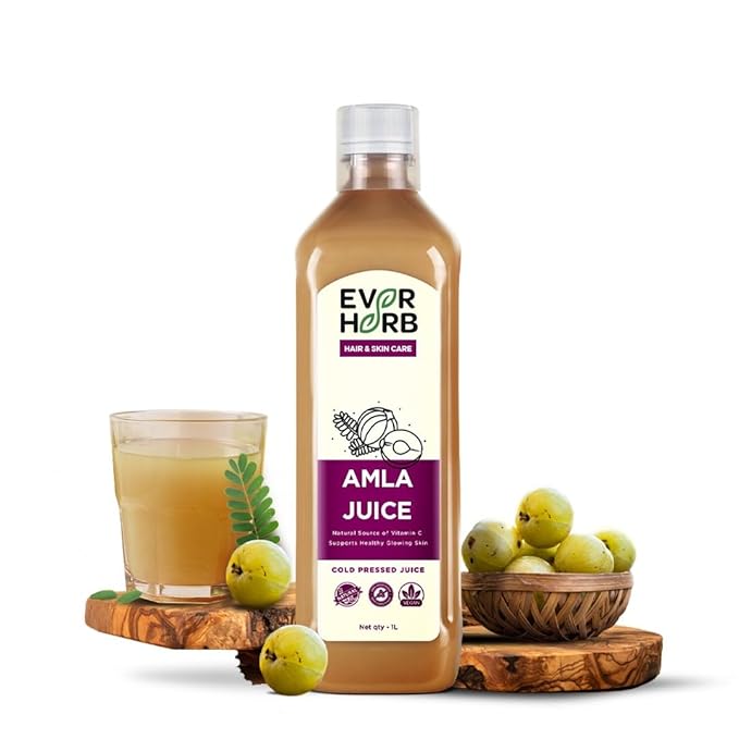 Everherb by PharmEasy Amla Juice 1L Amla juice for hair growth