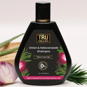 TRU HAIR SKIN Onion and Keto Shampoo For Hair Fall 100ml