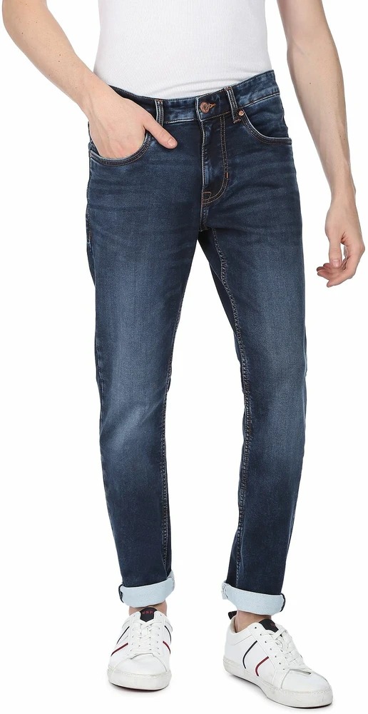 U S Polo Assn Denim Co Men Slim Mid Rise Dark Blue Jeans Size 36