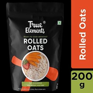 True Elements Rolled Oats Gluten Free High Protein Fibre Breakfast 200 g