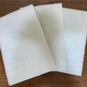 Private Lable White Non Woven Pad Non Abrasive 6inch X 4inch pack of 4