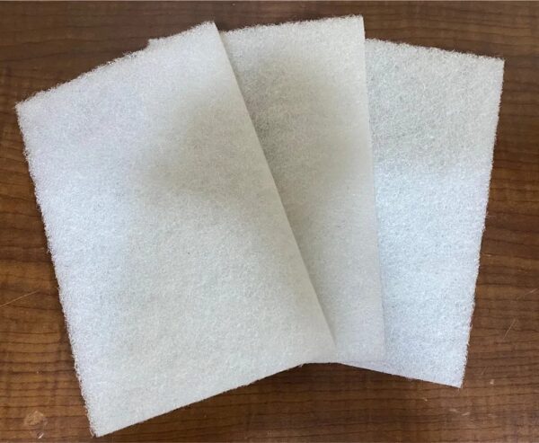 Private Lable White Non Woven Pad Non Abrasive 6inch X 4inch pack of 4
