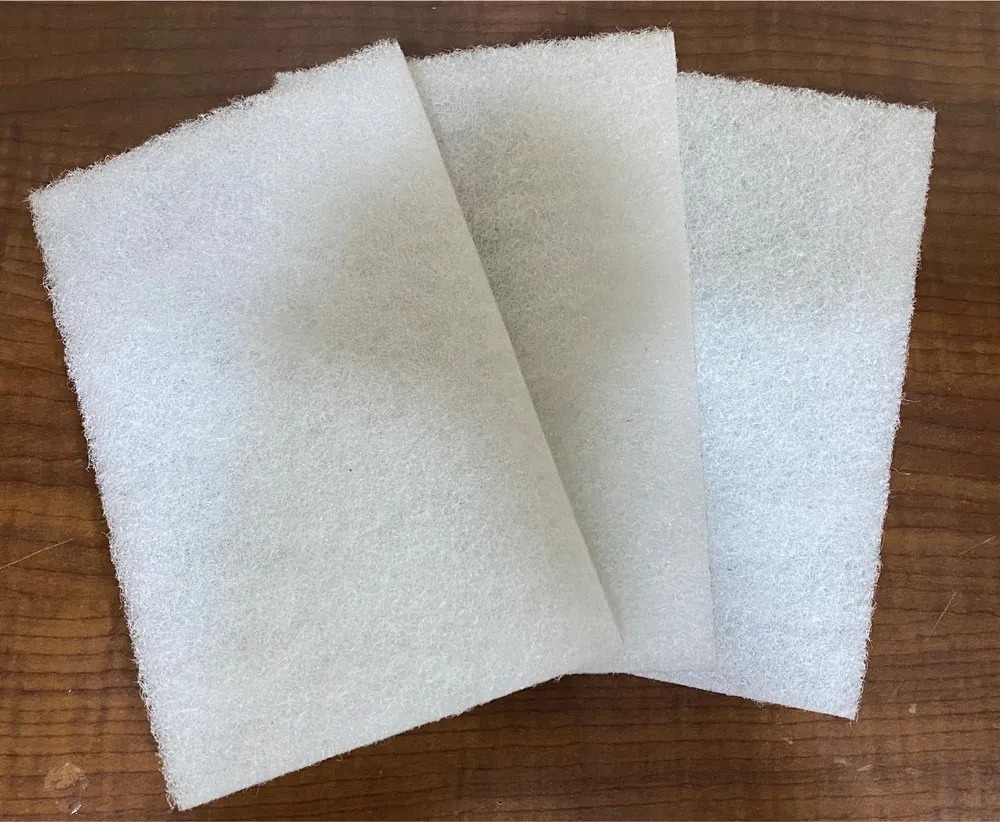 Private Lable White Non Woven Pad Non Abrasive 6inch X 4inch pack of 4