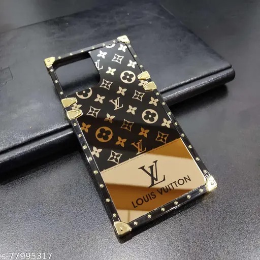 louis vuitton Apple iphone 12 Premium LV case Black and gold colour