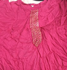 Private Label Womens Pink Colour Kurti XXL Size