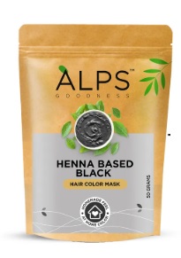 Alps Goodness Henna Based Hair Color Powder Black 50 gm