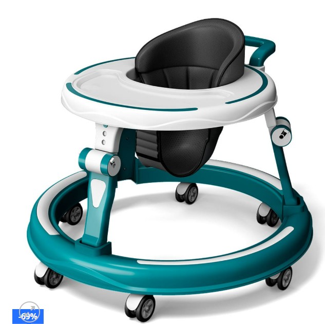 StarandDaisy Baby Walker with Adjustable Height for 6 24 Months Babies Blue