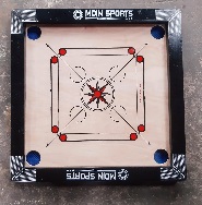 Private Label Wooden Carrom Board Kids Game Multicolour