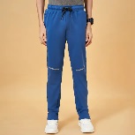 Ajile By Pantaloons Men Solid Blue Track Pants S Size