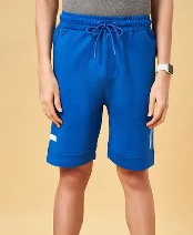 Ajile By Pantaloons Solid Men Royal Blue Basic Shorts M Size