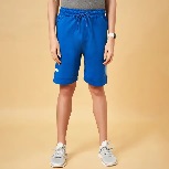 Ajile By Pantaloons Solid Men Blue Sports Shorts XXL Size
