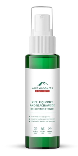 Alps Goodness Rice Liquorice AND Niacinamide Brightening Toner 110ML