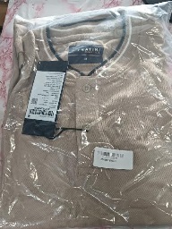 FRATINI Solid Cotton Polo Mens T Shirt Beige Colour M Size