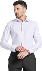 STOP Cotton Slim Fit Mens Shirt White Colour 40 Size