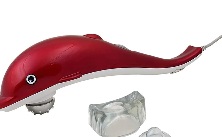 Private Label Dolphin Handheld Massager with Vibration Red Colour 220V