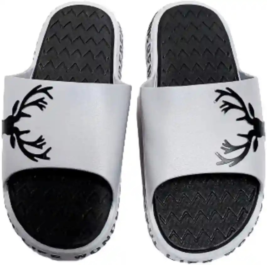 Private Label Cloudart Men Slides White Black Colour Size 43