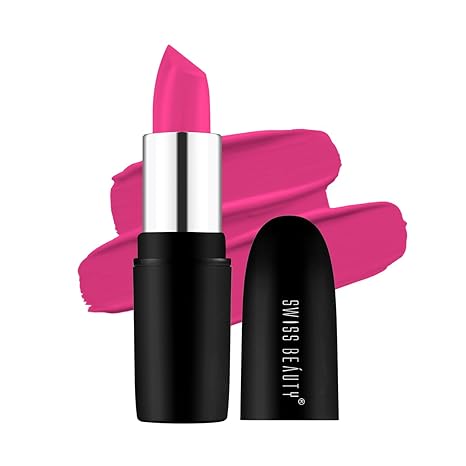 Swiss Beauty Pure Matte Lipstick Pink Colour