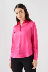 Stop Womens Formal Wear Shirt Pink Colour M Size