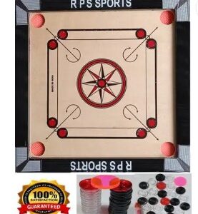 RPS Wooden Carrom board 20 inch 50 cm Carrom Board Beige