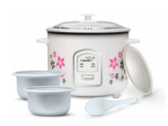 V Guard VRC 1 8C with 2 Pots Electric Rice Cooker 1 8 L White