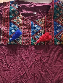 Private Label Womens Maroon Colour Kurti XXXL Size