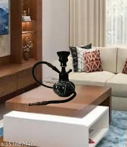 Private Label DECORATIVE SHOWPIECE HUKKA Black Colour