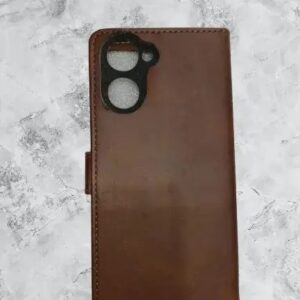 Private Label Flip Cover Case for Redmi 6A Brown Colour