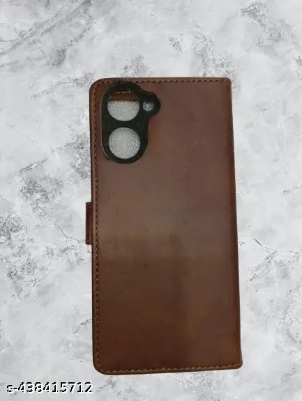 Private Label Flip Cover Case for Redmi 6A Brown Colour