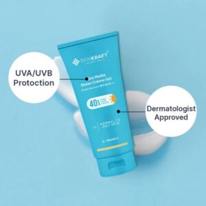 SkinKraft Ultra Matte Creme Gel SPF 40 For Slightly Oily Skin 50ml