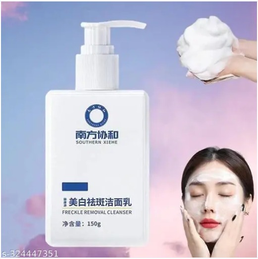 Private Label Whitening And Refreshing Freckle Removal Facial Cleanser 150 gm