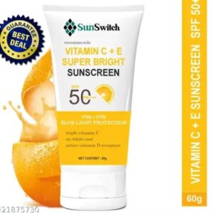 Private Label Sunscreen SPF 50 PA Vitamin C E Super Bright Sunscreen SPF 50 PA 60 g