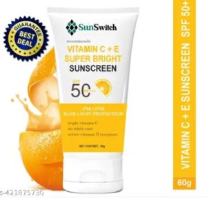 Private Label Sunscreen SPF 50 PA Vitamin C E Super Bright Sunscreen SPF 50 PA 60 g