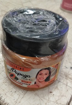 Pratibimb Papaya Facial Kit Deep Cleanser 50 g step 1
