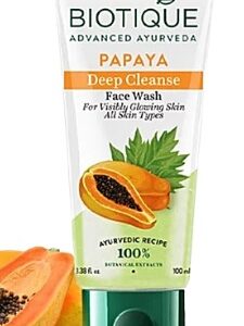 Biotique Deep Cleanse Face Wash Papaya For Visibly Glowing Skin All Skin Type 100 ml