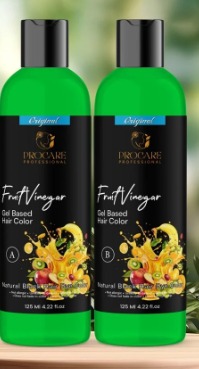 Private Label Fruit Vinegar Gel Based Hair Color 125ml pack Of 2