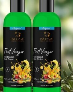 Private Label Fruit Vinegar Gel Based Hair Color 125ml pack Of 2