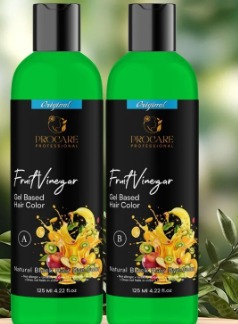Private Label Fruit Vinegar Gel Based Hair Color 125ml pack Of 2