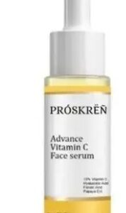 Private Label Poskar Advance Vitamin C Serum With Hyaluronic and Papaya Ext For Dark Spots Pigmentation Glow and Skin Brightening 30 ml pack of 1