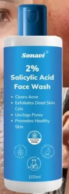 FoPrivate Label Salicylic acid Fashwash for Acne and Pimple Oil Free Skin 100ml
