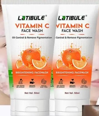 Latibule Vitamin C Face Wash Oil Controal and Remove Pigmentation 50ml Pack of 2