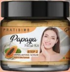 Pratibimb Papaya Facial Kit Exfoliating Scrub 50g