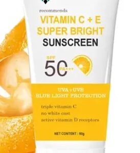 Private Label Vitamin C plus E Super Bri1ght Sunscreen SPF 50 PA plus 60gm