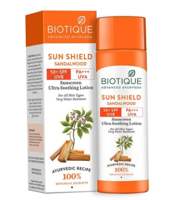 Biotique Sun Shield Sandalwood Lotion SPF 50 120 Ml