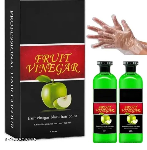 Private Label Fruit Vinegar Gel Hair Color Dye for Men and Women Both Long Lasting Coloring 200ml