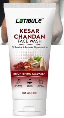 Private Label Latibule Kesar Chandan Face Wash Skin Lightening 50ml