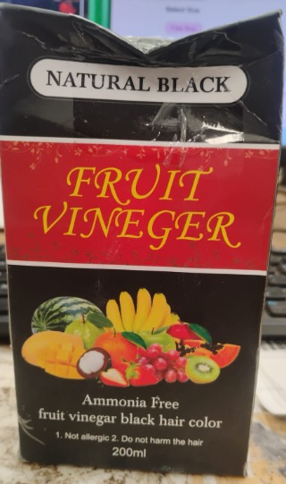 Private Label Fruit Vinegar Black Hair Color 200ml