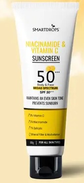 Smartdrops Sunscreen Niacinamide and Vitamin C 60g