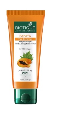 Biotique Papaya Tan Removal Brightening Revitalizing Face Scrub 100g