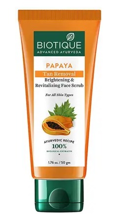 Papaya Tan Removal Skin Brightening Face Scrub 50 g