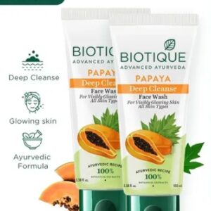 Biotique Papaya Deep Cleanse Face Wash PACK OF 2 100ml